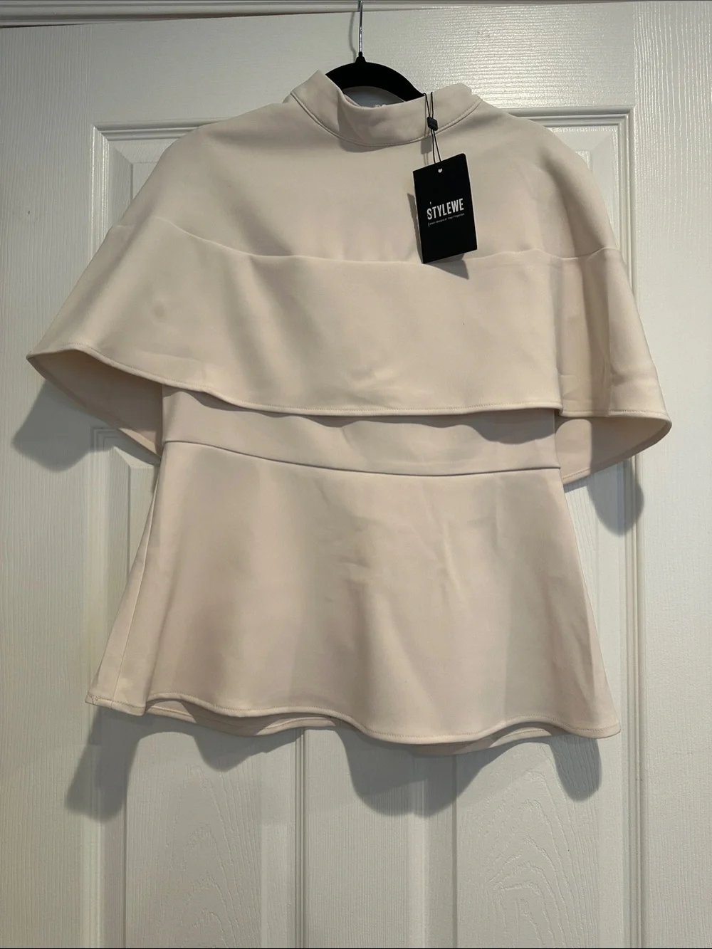 STYLEWE Cream Layered Cape (BLOUSE ONLY) - Picture 2 of 2